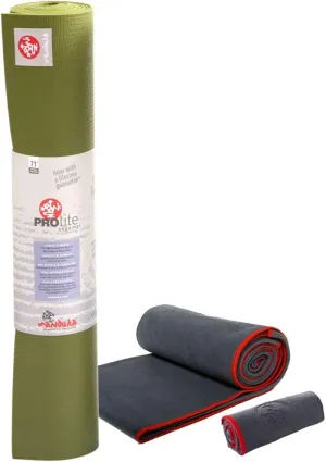 Manduka Hot Yoga Package (Olive/Thunder)