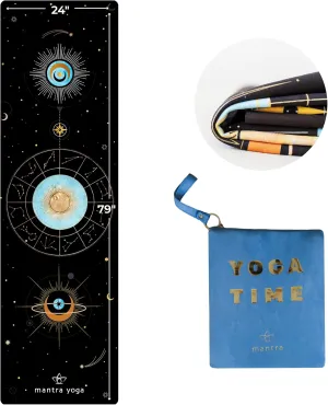 Mantra Yoga Travel PRO 1.5mm - Foldable Fitness & Exercise Mat with Bag | Lightweight, Compact & Eco-Friendly | Non-Slip & Washable | For All Types of Yoga | 72" L x 24" W | 2.6 lbs