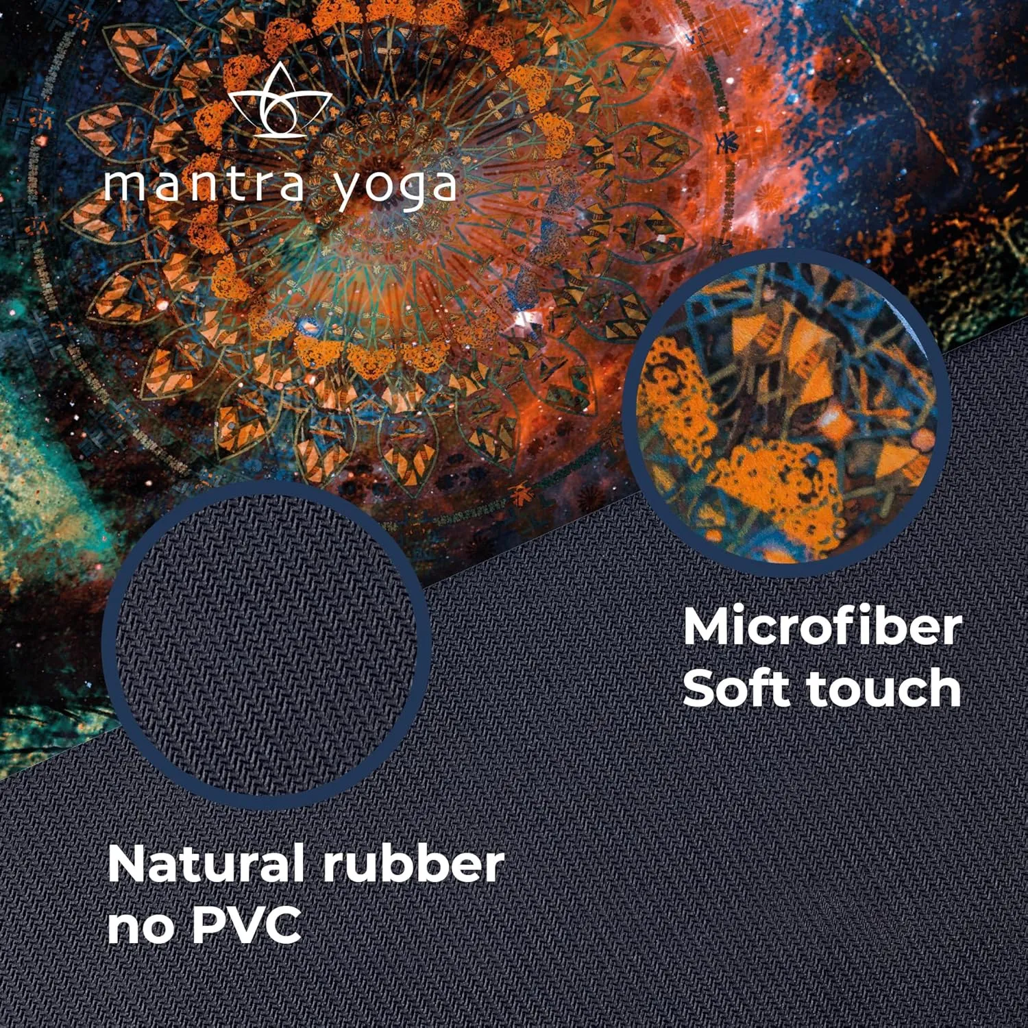 Mantra Yoga Travel PRO 1.5mm - Foldable Fitness & Exercise Mat with Bag | Lightweight, Compact & Eco-Friendly | Non-Slip & Washable | For All Types of Yoga | 72" L x 24" W | 2.6 lbs