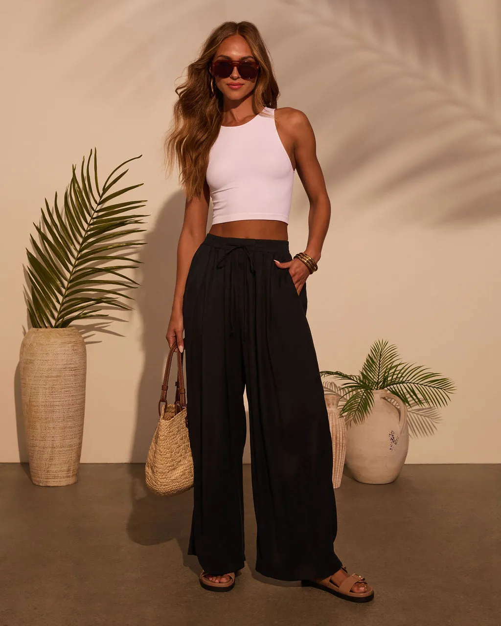 Marlah Pleated Drawstring Pants