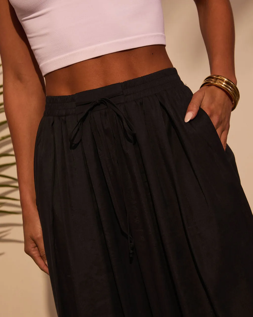 Marlah Pleated Drawstring Pants