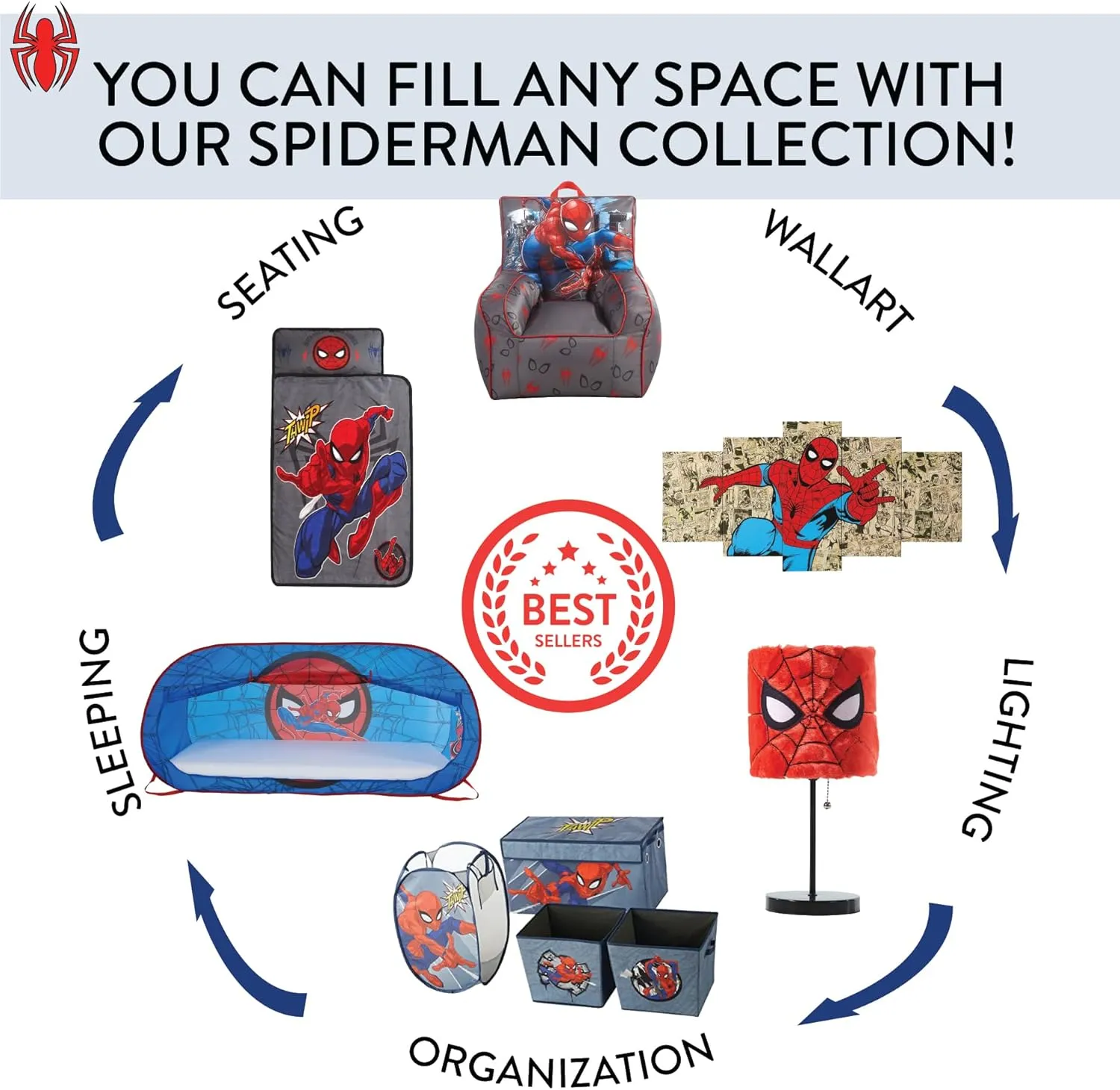 Marvel Spider-Man Canvas Wall Art (4-Piece)