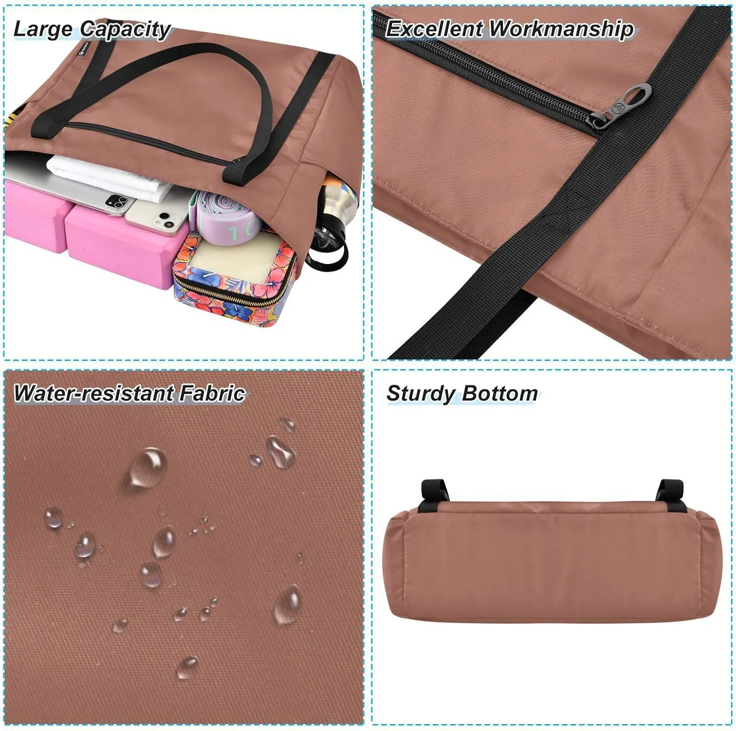 MCHIVER Yoga Bag for Women Men Large Yoga Mat Bag Shoulder Bags for Travel Pilates Yoga