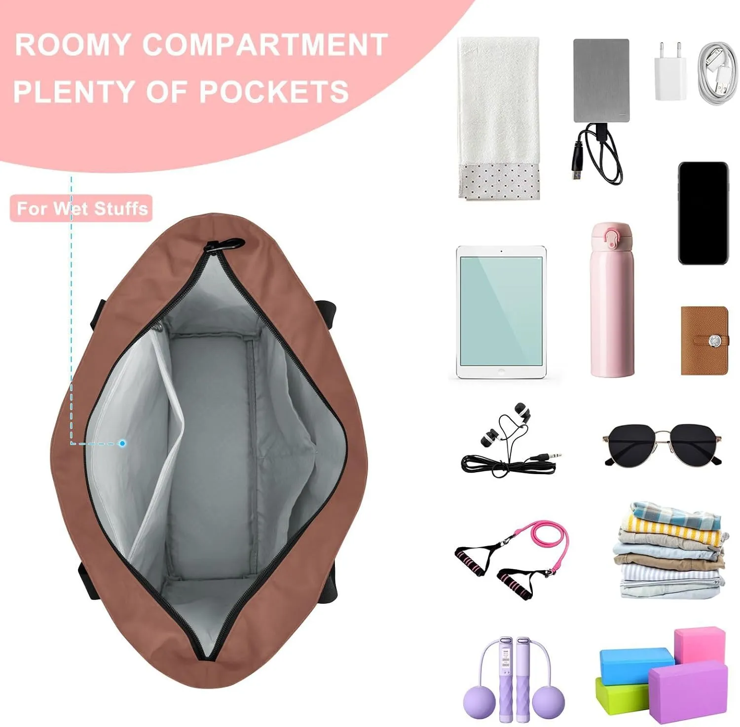 MCHIVER Yoga Bag for Women Men Large Yoga Mat Bag Shoulder Bags for Travel Pilates Yoga