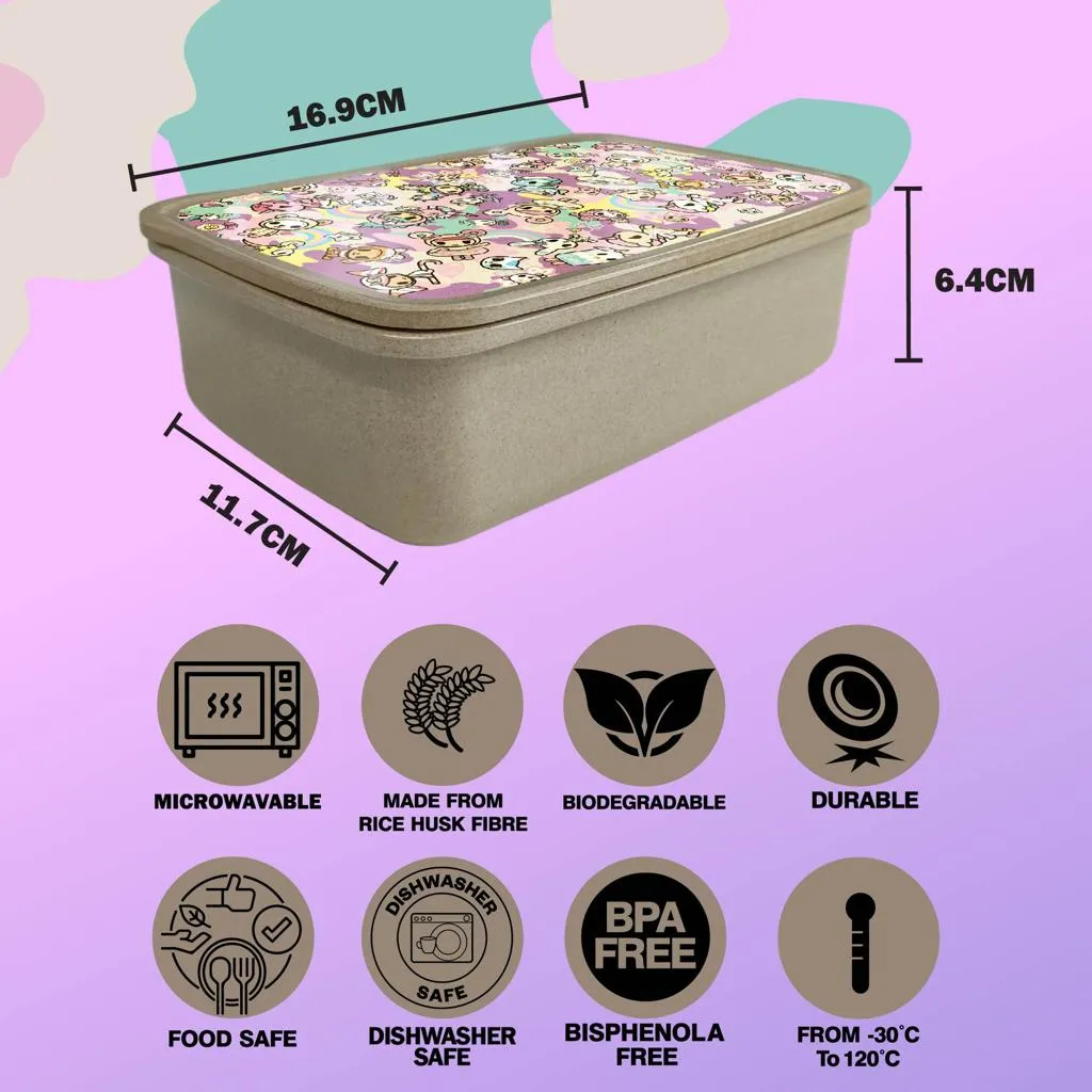 MCK - TKDK Rice Husk Lunch Box-Rain Forest - Buy 1 Get 1 Free