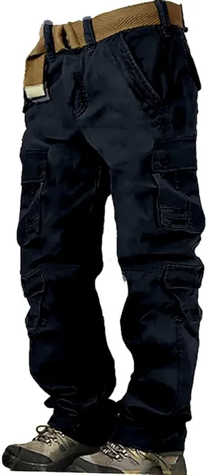 Men Cargo Pants Cozy Fleece Mega Cargo Sweatpant Mens Red Pants Vintage Men's 'Hiking Outdoor All Terrain with 50 Joggers with Zipper Pockets Camo