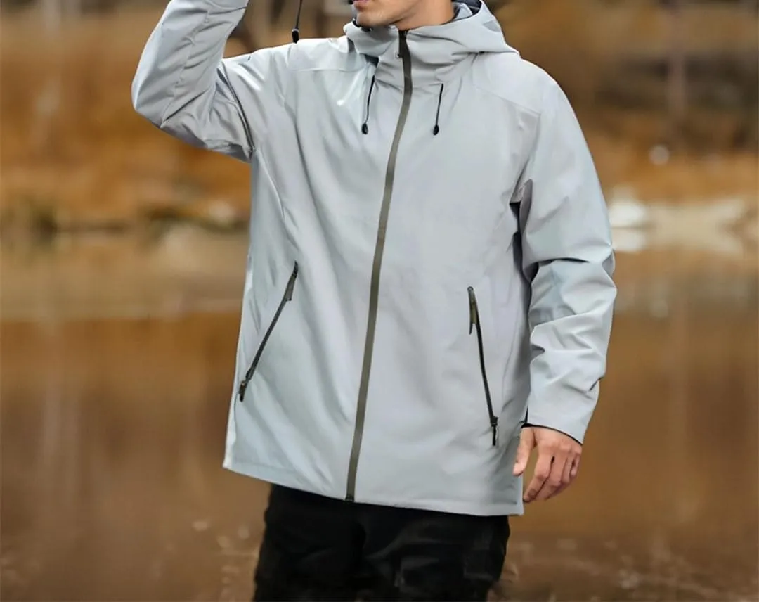 Men’s 3-Layer Hiking Jacket - All-Terrain Gear for Backpacking & Climbing