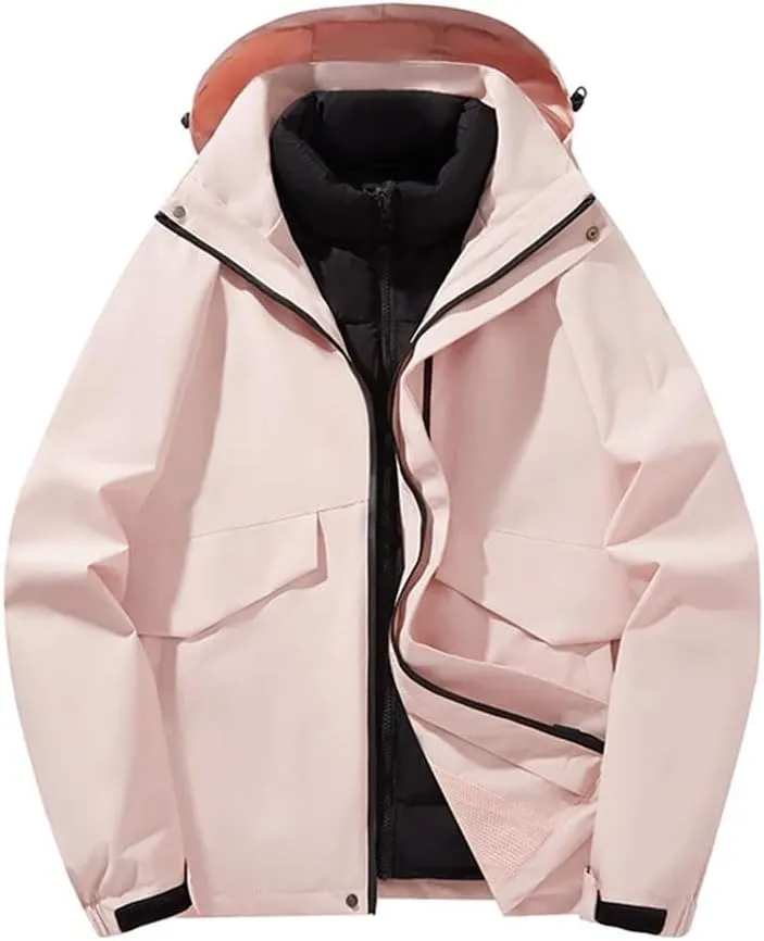 Men’S 3-Layer Thermal Coat - Adventure-Ready Removable Liner for Trail Essentials