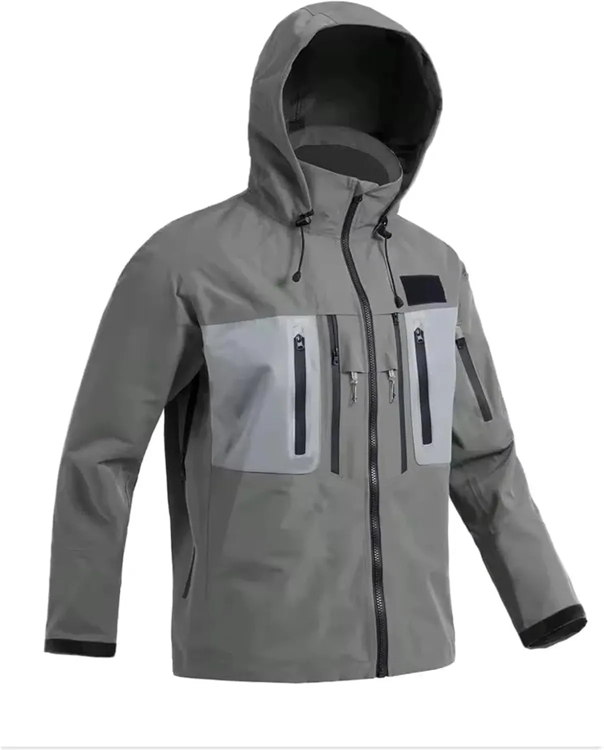 Men's All-Season Fishing Wader Jacket - Layered Design for Hiking & Camping