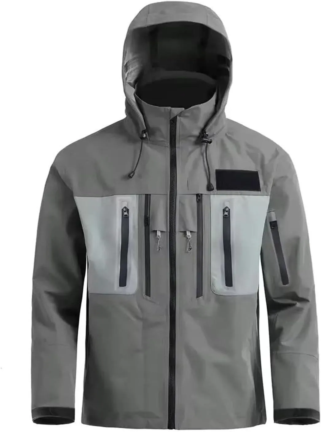 Men's All-Season Fishing Wader Jacket - Layered Design for Hiking & Camping