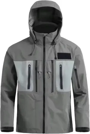 Men's All-Season Fishing Wader Jacket - Layered Design for Hiking & Camping