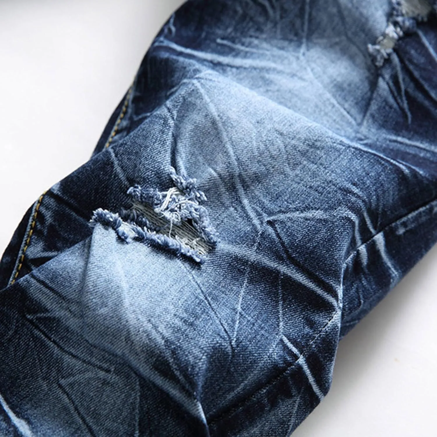 Men's Casual Autumn Hip Hop Loose Middle Waist Denim Long Pants Men's Jeans Jeans Men Straight Leg Jeans
