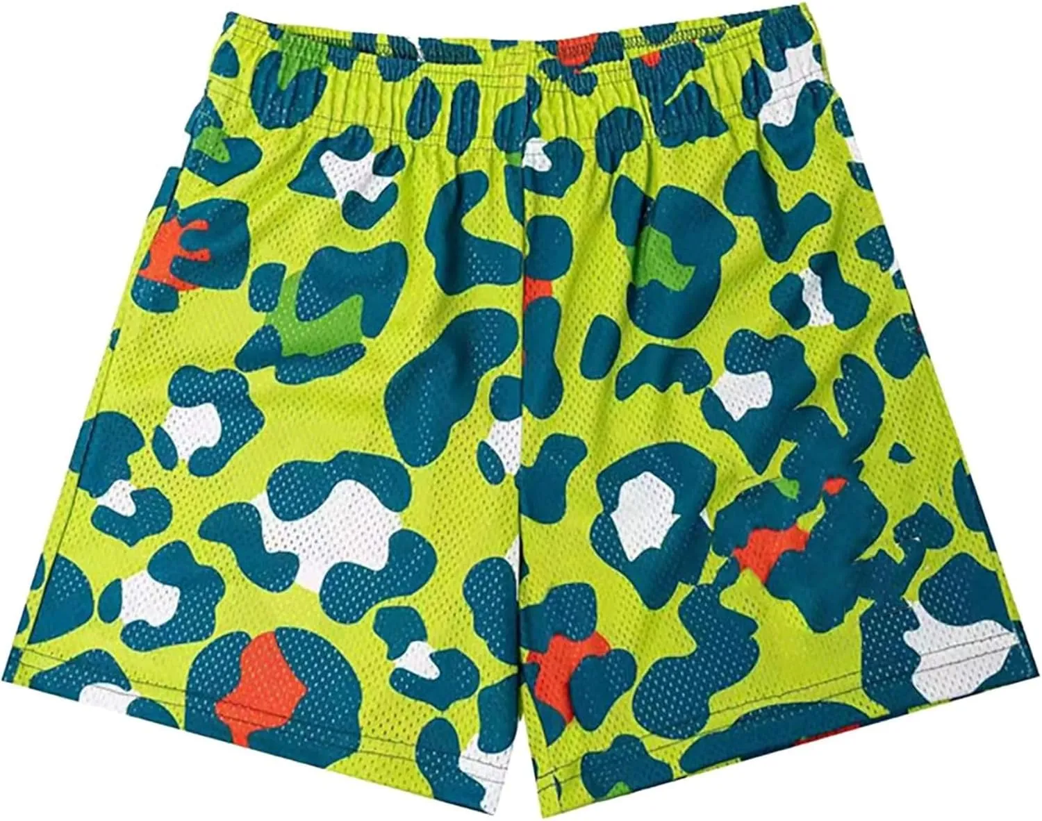Mens Cool Graphic Print Athletic Shorts Mesh Mens Fashion Quick-Dry Running Shorts for Basketball