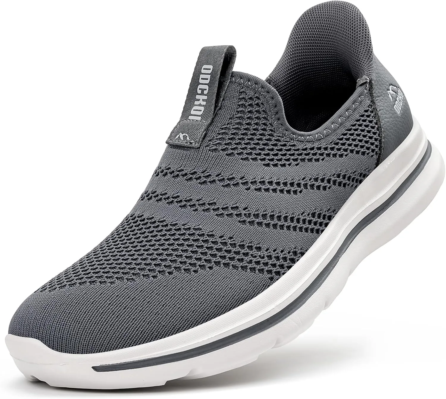 Men's Hands-Free Slip On Sneakers | Laceless Walking Shoes for Gym/Travel/Office
