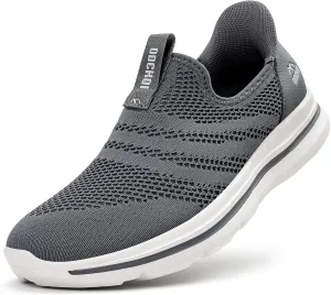 Men's Hands-Free Slip On Sneakers | Laceless Walking Shoes for Gym/Travel/Office