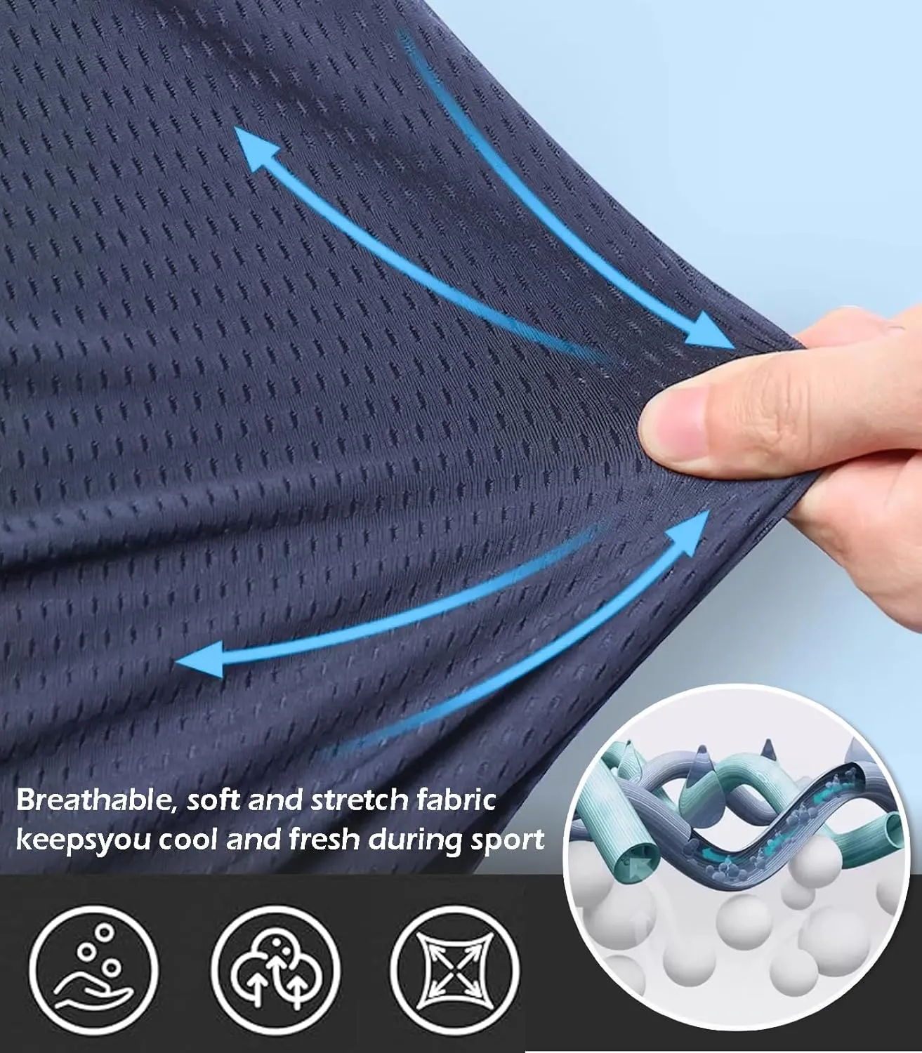 Mens Mesh Shorts 6 Inch Inseam Mens Athletic Shorts Breathable Fabric for Gym and Workouts