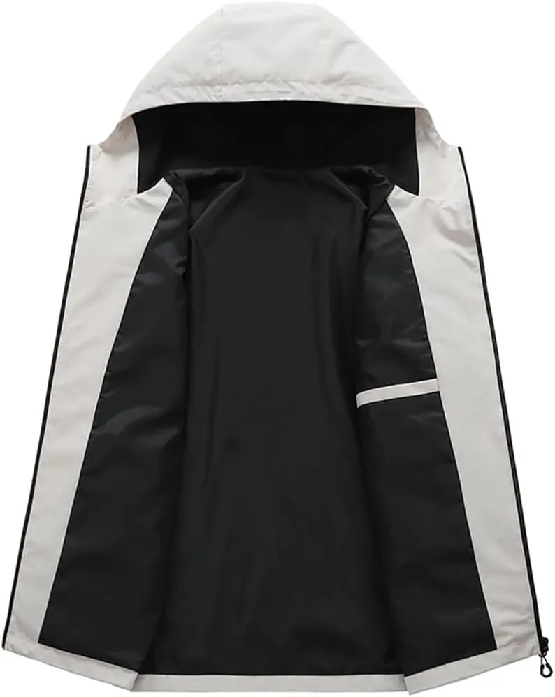 Men’S Oversized Outdoor Coat - Adventure-Ready Drop Shoulder Design for Camping & Windbreaker Layers