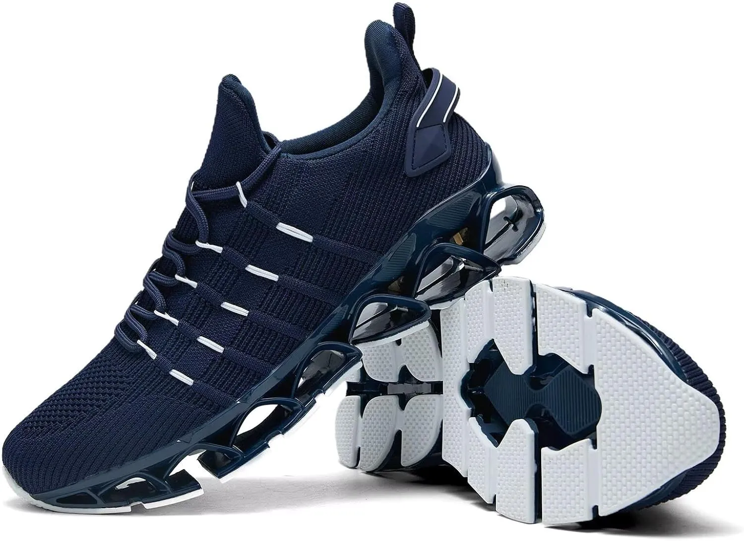 Mens Slip On Walking Shoes Blade Non Slip Tennis Running Shoes Lightweight Workout Breathable Mesh Fashion Sneakers