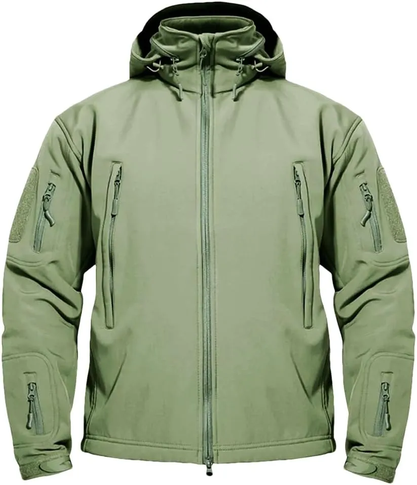 Men’S Winter Trail Jacket - Mountain Brushed Interior Layer for Cold Weather Hiking Gear