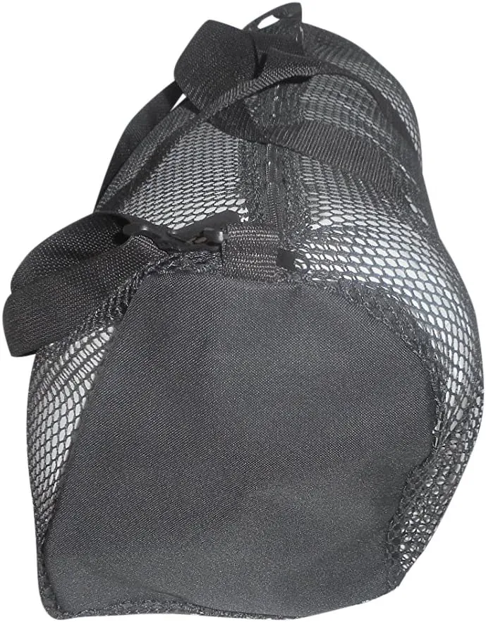 Mesh Duffle/Suba Gear Bag, Fins Mask& Snorkel Bag, Made in USA. (Black)