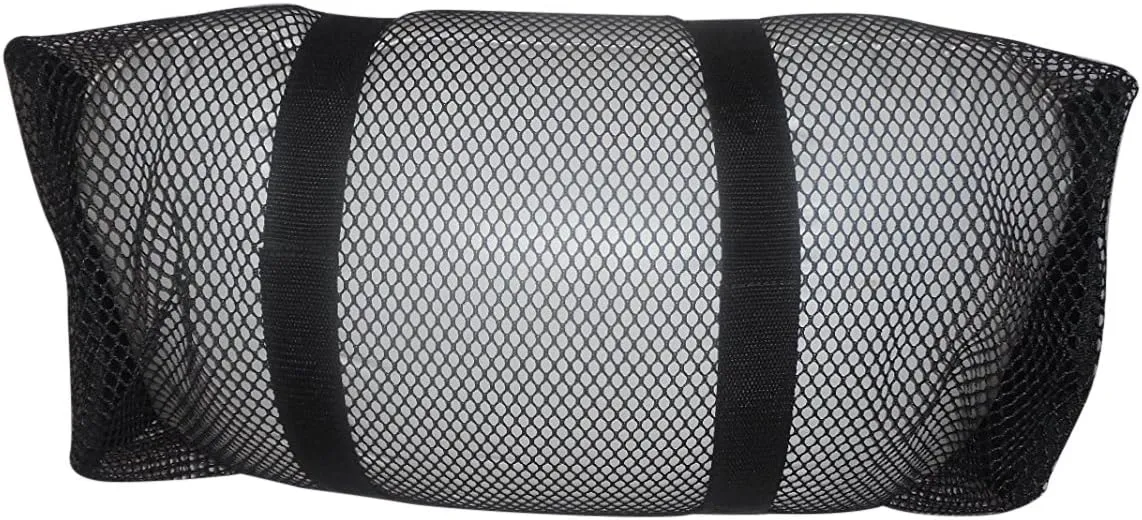 Mesh Duffle/Suba Gear Bag, Fins Mask& Snorkel Bag, Made in USA. (Black)