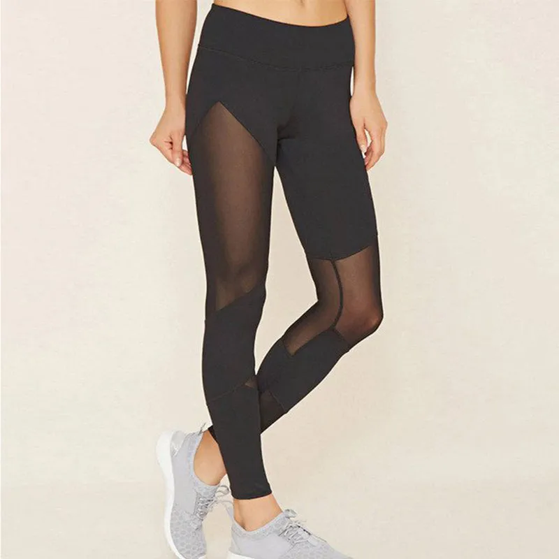 Mesh Patchwork Sports Leggings