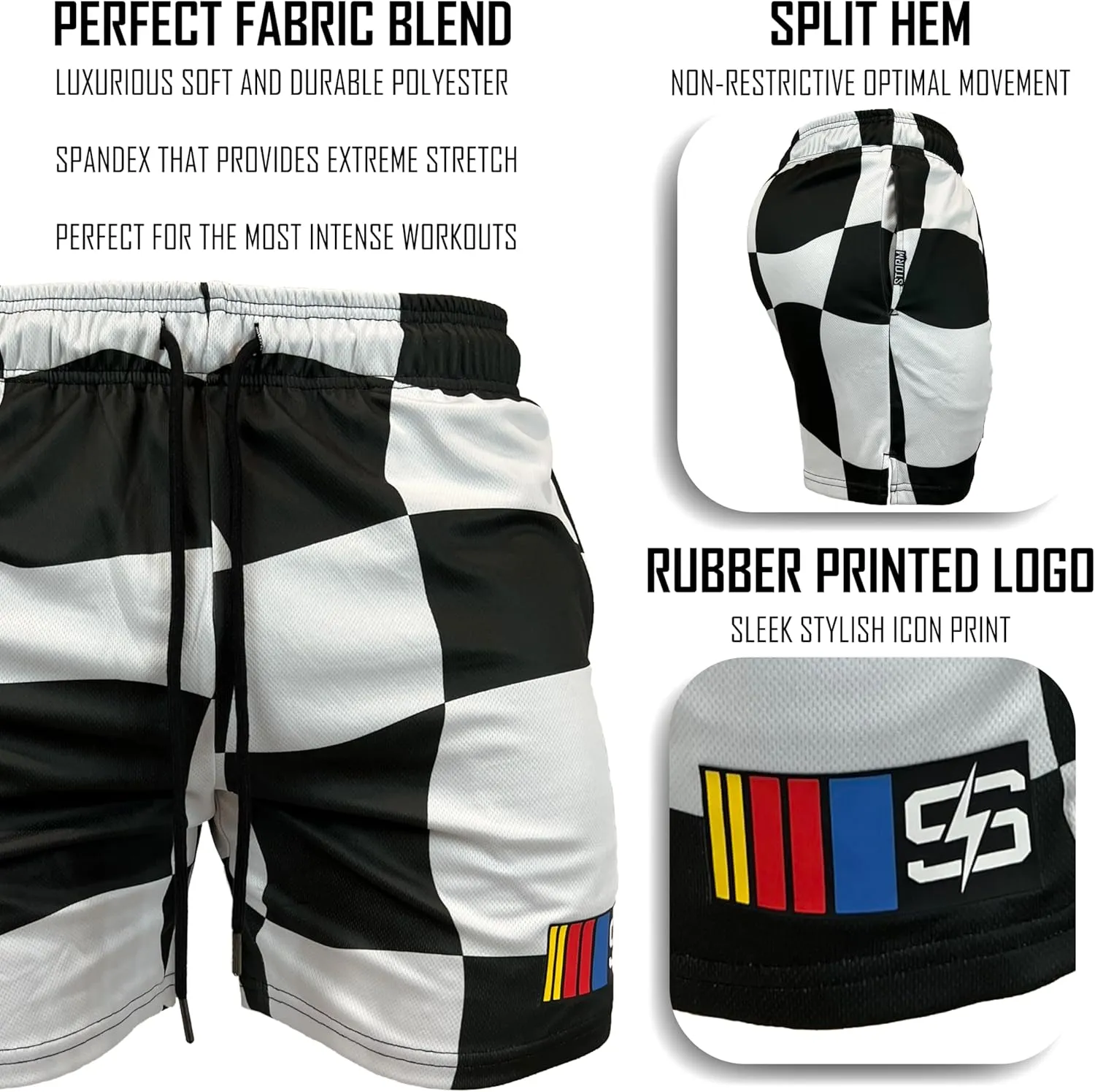 Mesh Shorts - Premium Double Layer Mesh - Designed for Professional Athletes - Silky Soft & Stretchy Fabric
