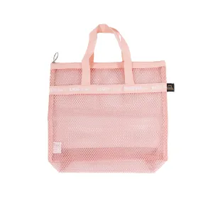 Mesh Travel Shower Caddy Tote Bag | Pink