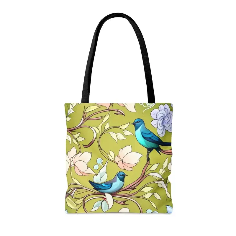 Mesmerizing Birds Pattern Aop Tote Bag