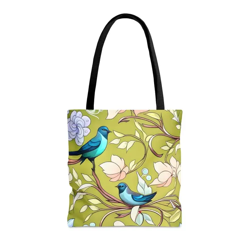 Mesmerizing Birds Pattern Aop Tote Bag