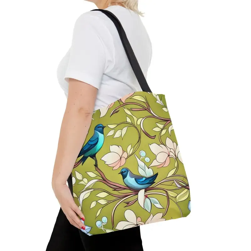 Mesmerizing Birds Pattern Aop Tote Bag