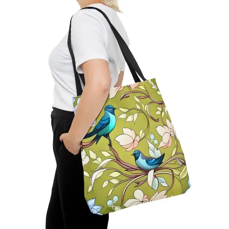 Mesmerizing Birds Pattern Aop Tote Bag