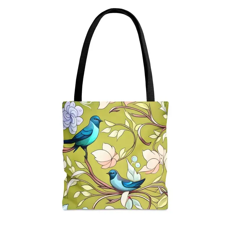 Mesmerizing Birds Pattern Aop Tote Bag