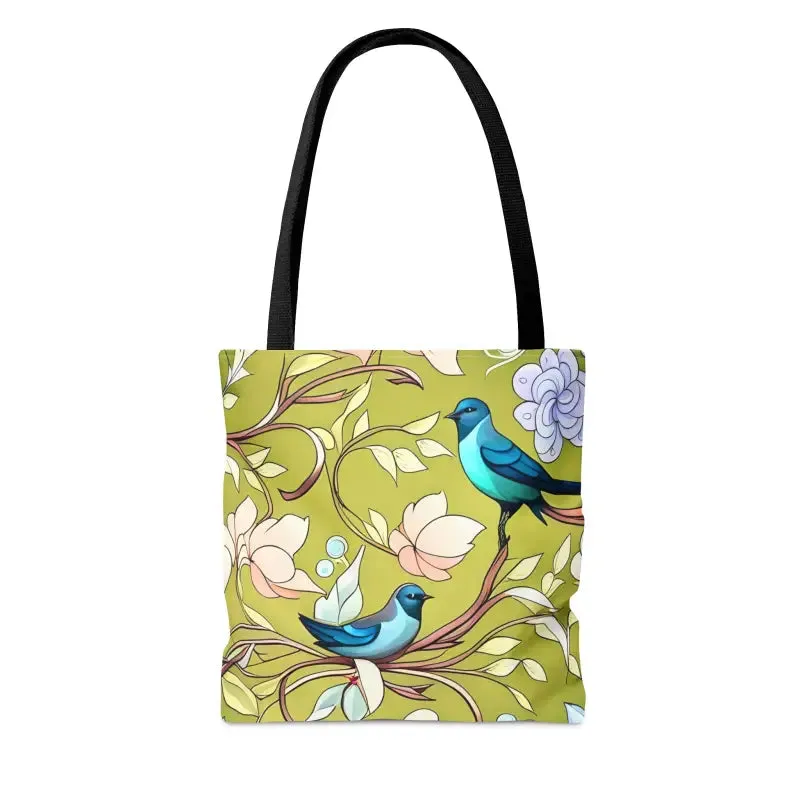 Mesmerizing Birds Pattern Aop Tote Bag