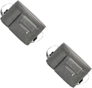Milisten 2pcs Hanging Pouch for Baby Supply Pouch Insulated Baby Bottle Bag Diaper Bags Stroller Nursery Waterproof Toiletry