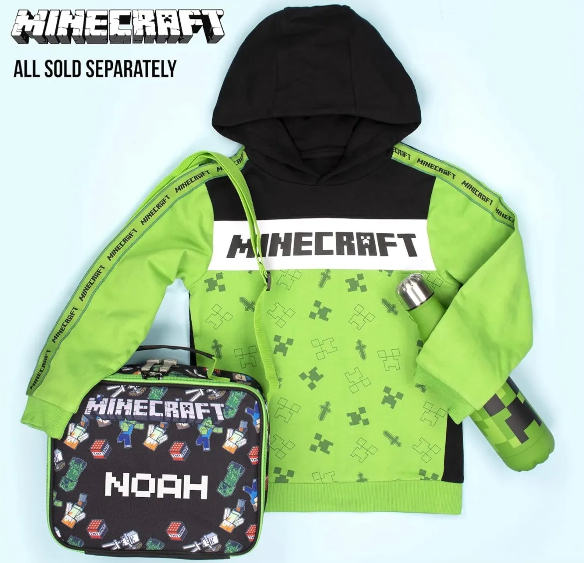 Minecraft World Personalised Lunch Bag