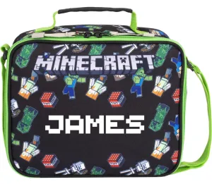 Minecraft World Personalised Lunch Bag