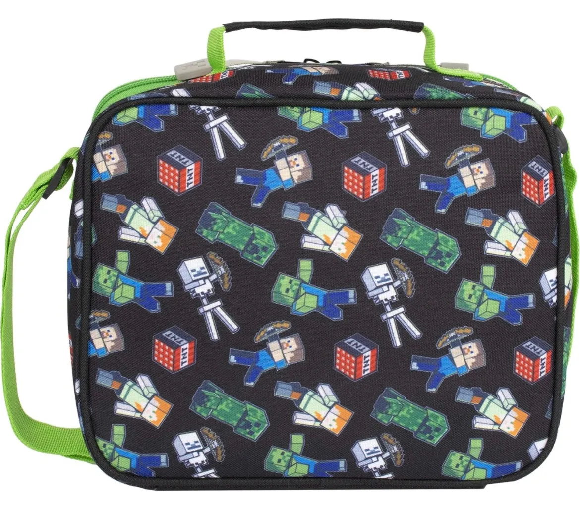 Minecraft World Personalised Lunch Bag