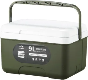Mini Insulated Hard Cooler Lunch Box, 5 Quart Small Cooler with Handle, Portable Ice Retention Cooler Lunch Boxes for Camping, Picnic, Beach