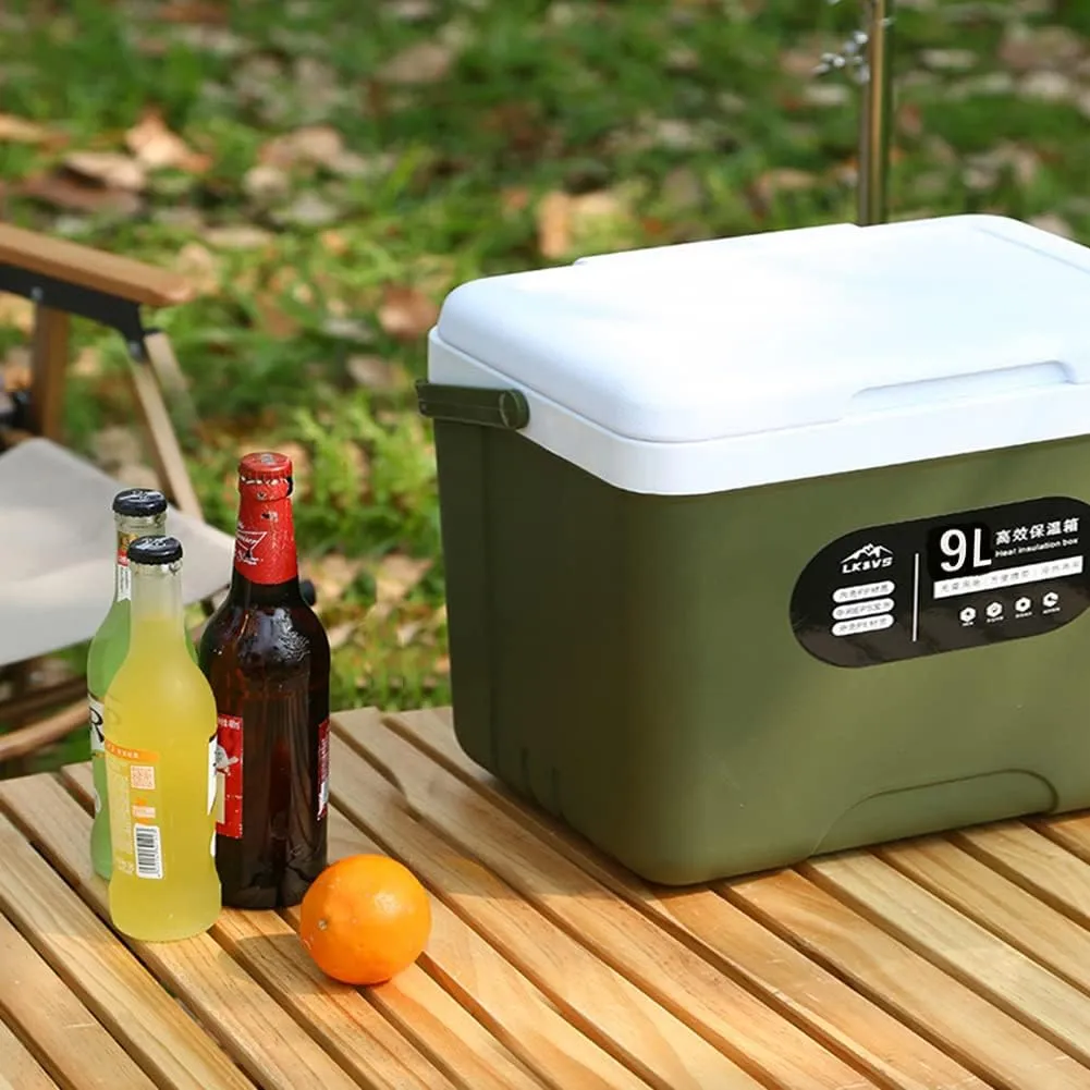 Mini Insulated Hard Cooler Lunch Box, 5 Quart Small Cooler with Handle, Portable Ice Retention Cooler Lunch Boxes for Camping, Picnic, Beach