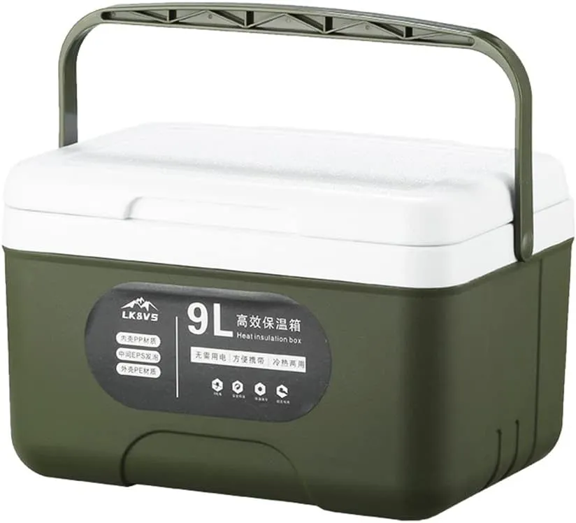 Mini Insulated Hard Cooler Lunch Box, 5 Quart Small Cooler with Handle, Portable Ice Retention Cooler Lunch Boxes for Camping, Picnic, Beach