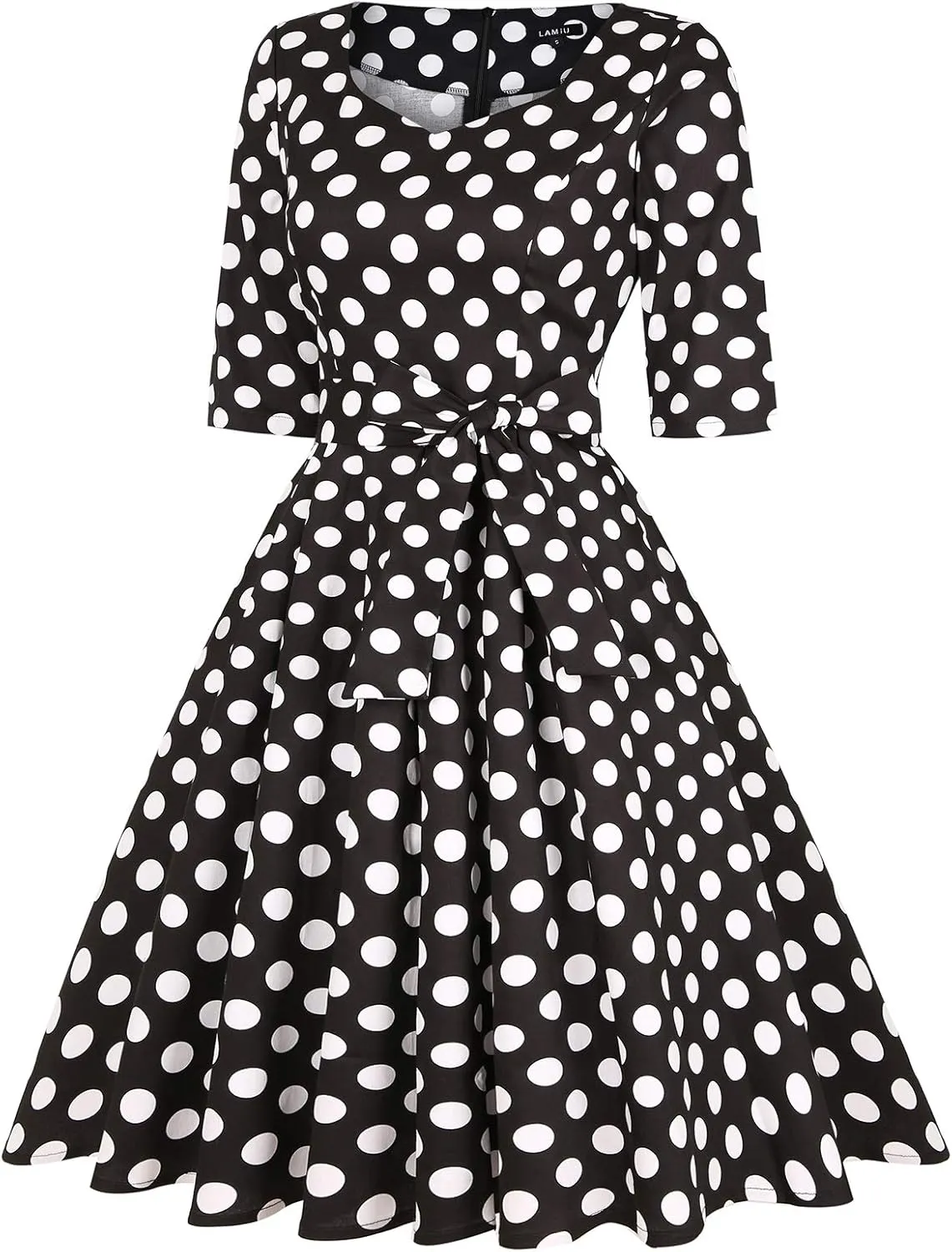 MINTLIMIT Women's 1950s Retro Vintage Rockabilly Sweetheart Cocktail Dress with Pockets