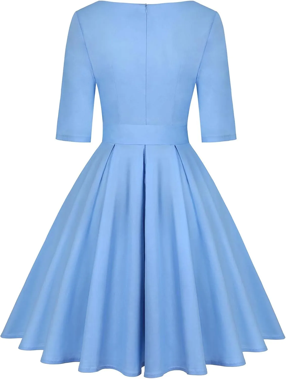 MINTLIMIT Women's 1950s Retro Vintage Rockabilly Sweetheart Cocktail Dress with Pockets