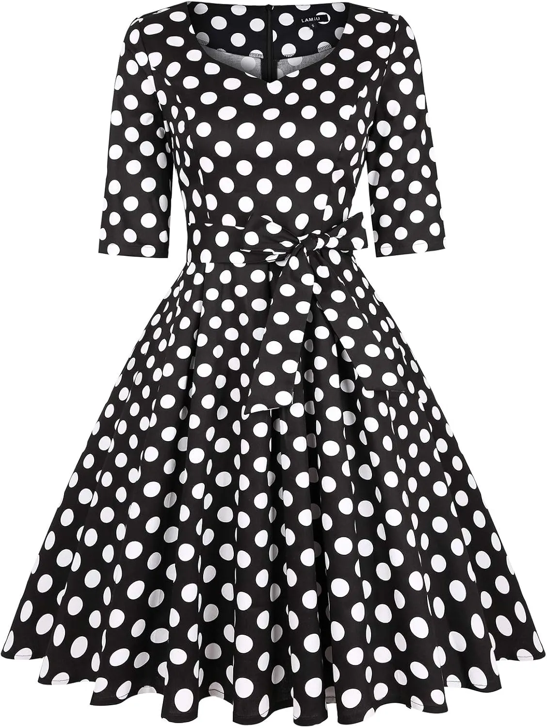 MINTLIMIT Women's 1950s Retro Vintage Rockabilly Sweetheart Cocktail Dress with Pockets