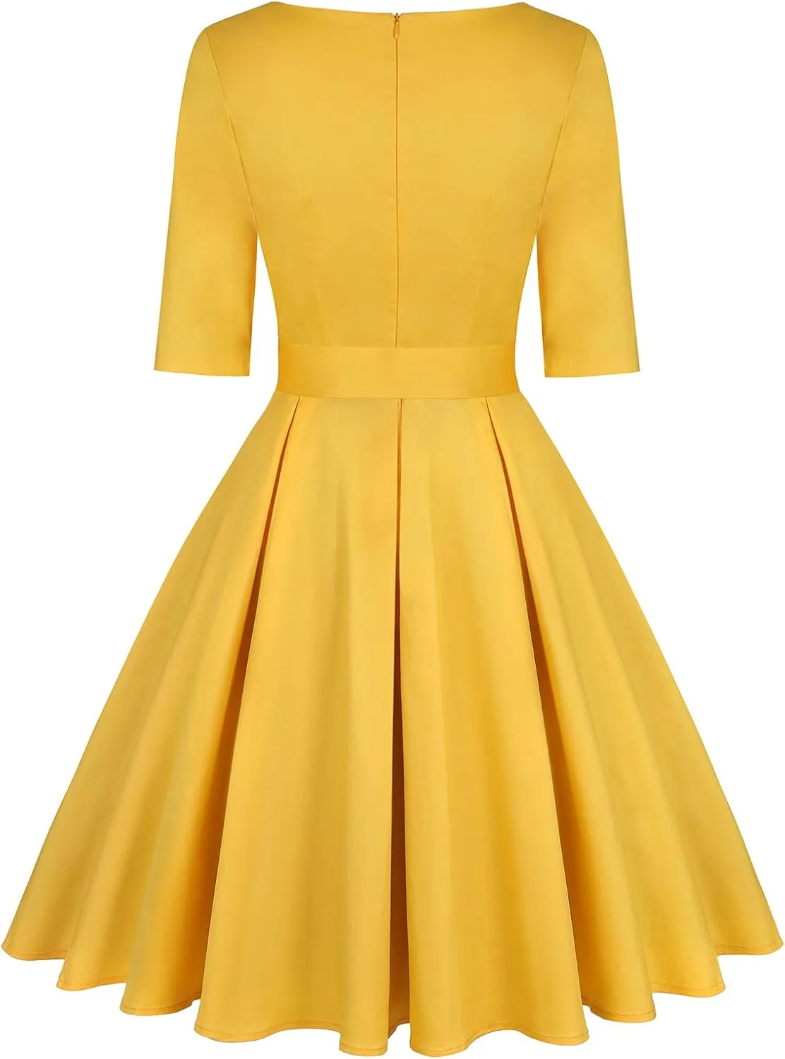 MINTLIMIT Women's 1950s Retro Vintage Rockabilly Sweetheart Cocktail Dress with Pockets
