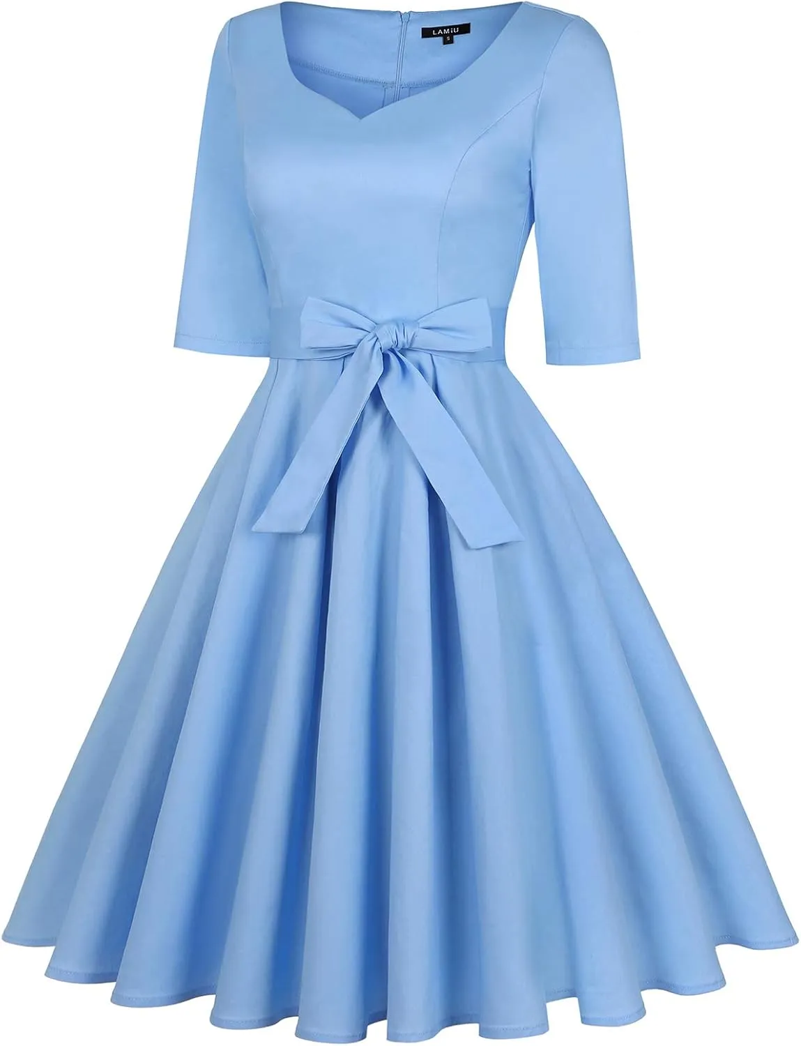 MINTLIMIT Women's 1950s Retro Vintage Rockabilly Sweetheart Cocktail Dress with Pockets