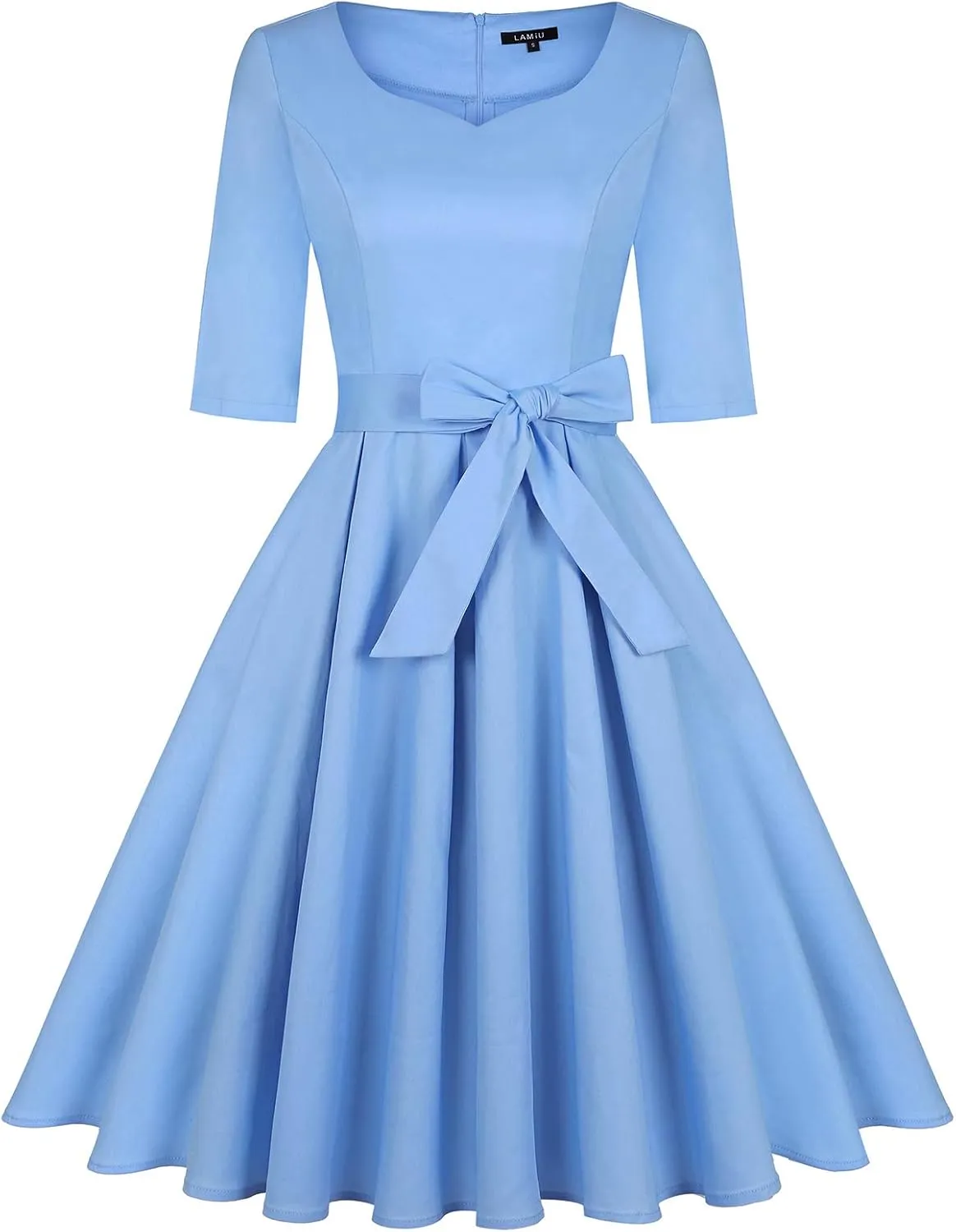 MINTLIMIT Women's 1950s Retro Vintage Rockabilly Sweetheart Cocktail Dress with Pockets