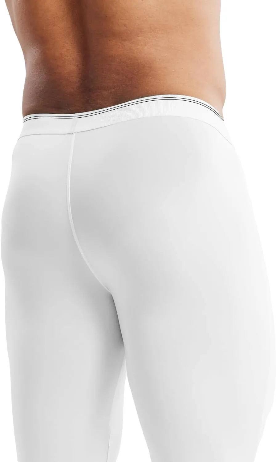 MIZOK Men’s See Through Mesh Compression Pants Ice Silk Yoga Slim Leggings Tights