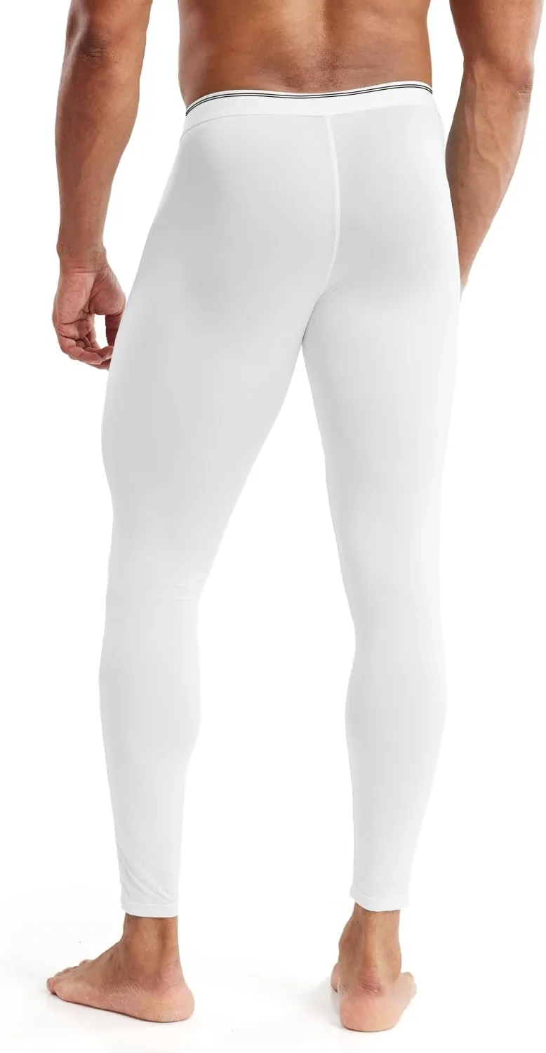 MIZOK Men’s See Through Mesh Compression Pants Ice Silk Yoga Slim Leggings Tights