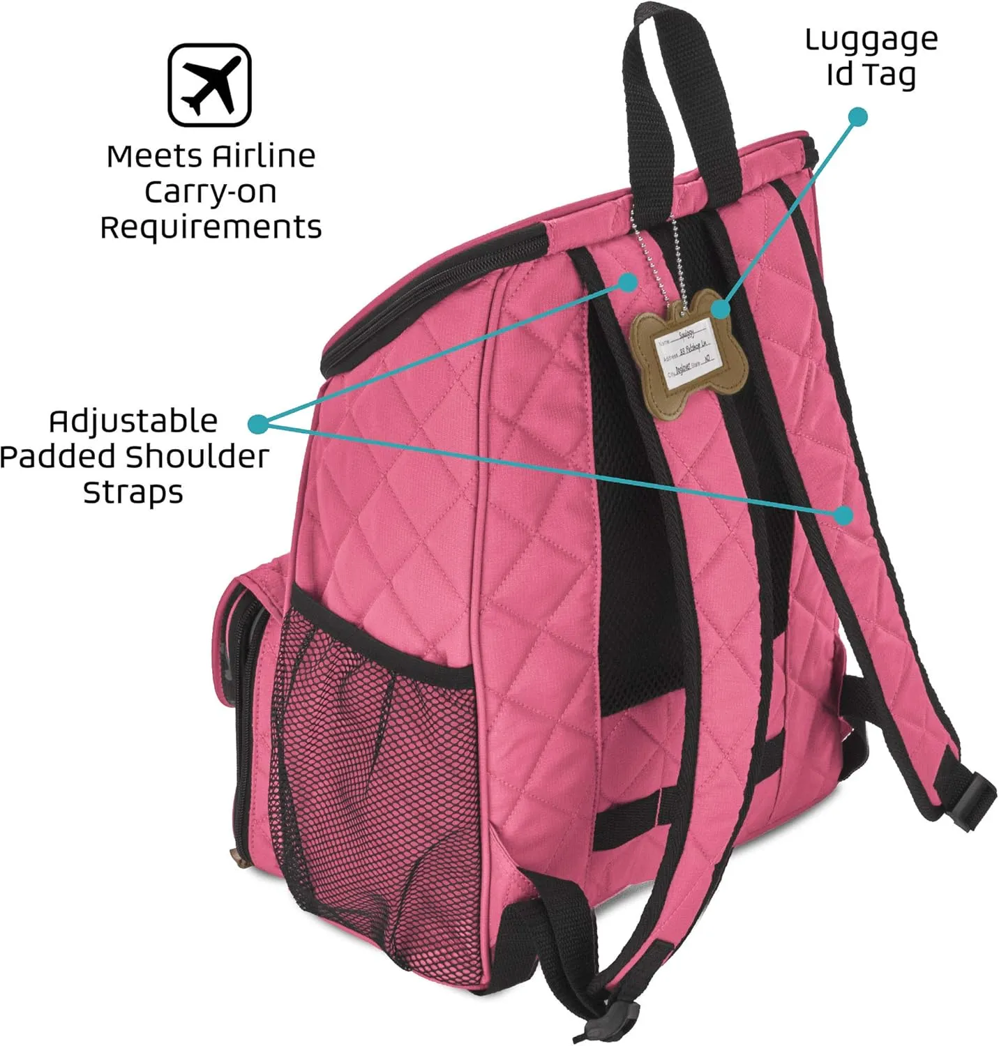Mobile Dog Gear Unisex Weekender Backpack™ Pink One Size One Size